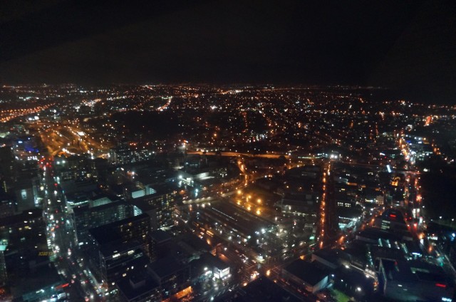オークランドスカイタワーの夜景
